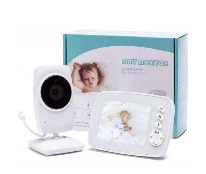 Відеоняня Baby Monitor SM-32 з датчиком звуку /з портативним дисплеєм та вимірюванням температури - фото 9