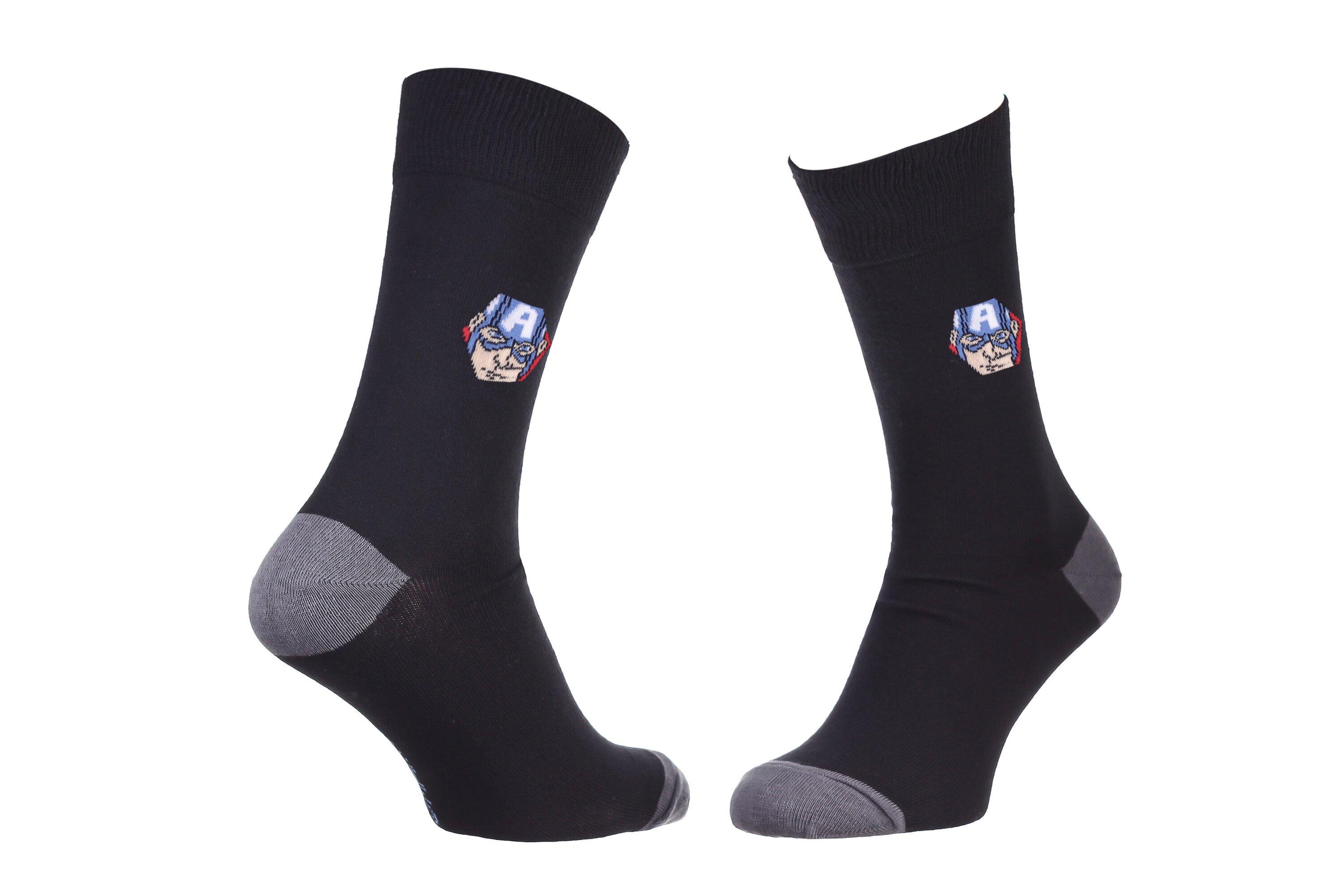 Носки Marvel Captain America 1-pack р. 39-42 Black (93152262-5)