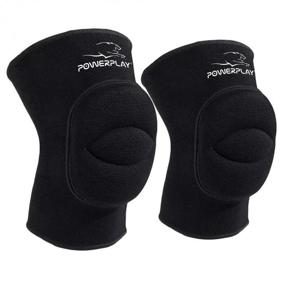 Наколенники PowerPlay PP-8000 Elastic Knee Support пара L Черный - фото 2