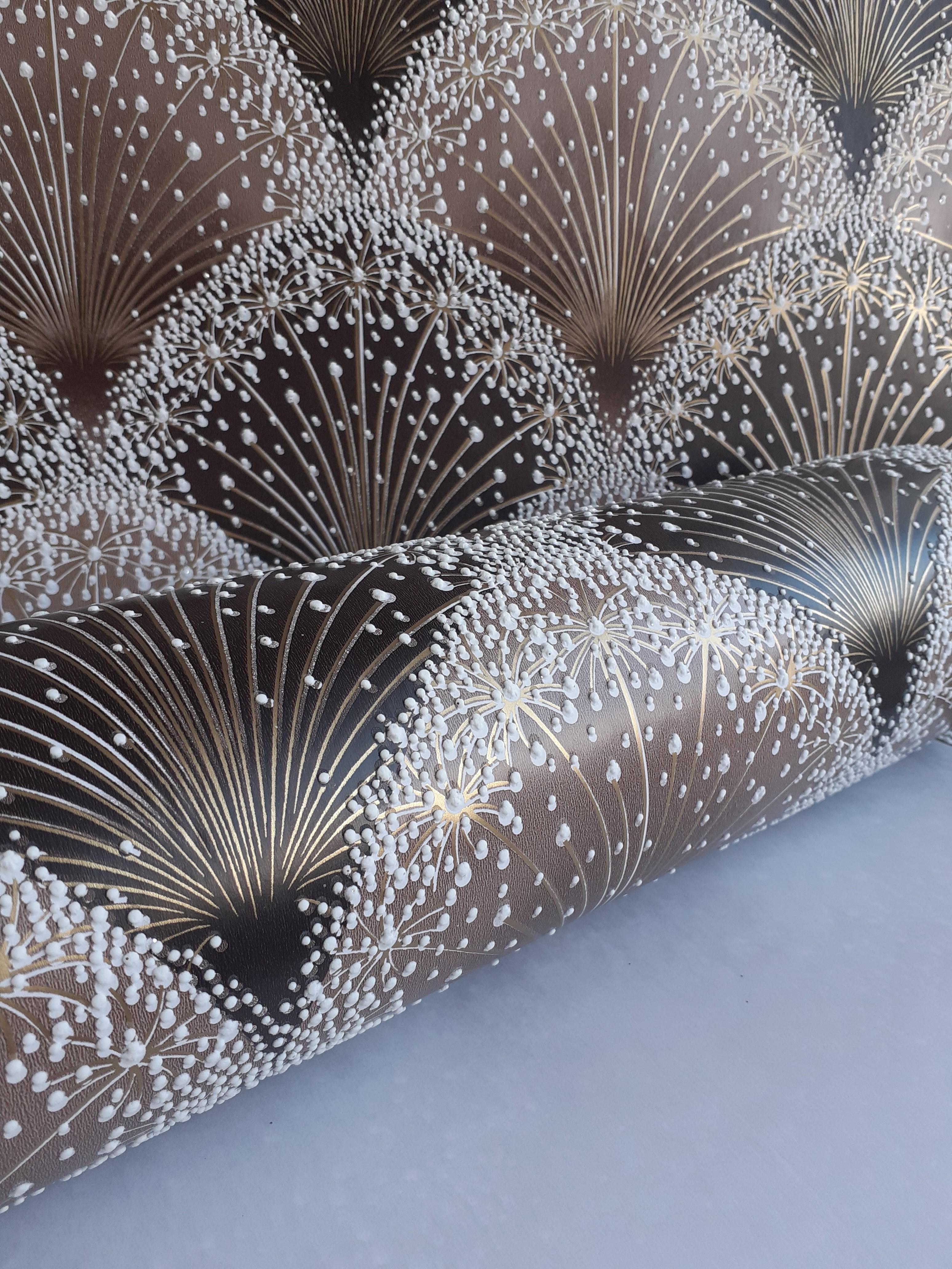 Шпалери паперові акрилові V.I.P. Континент Таллі Коричневий (30214G) - фото 5