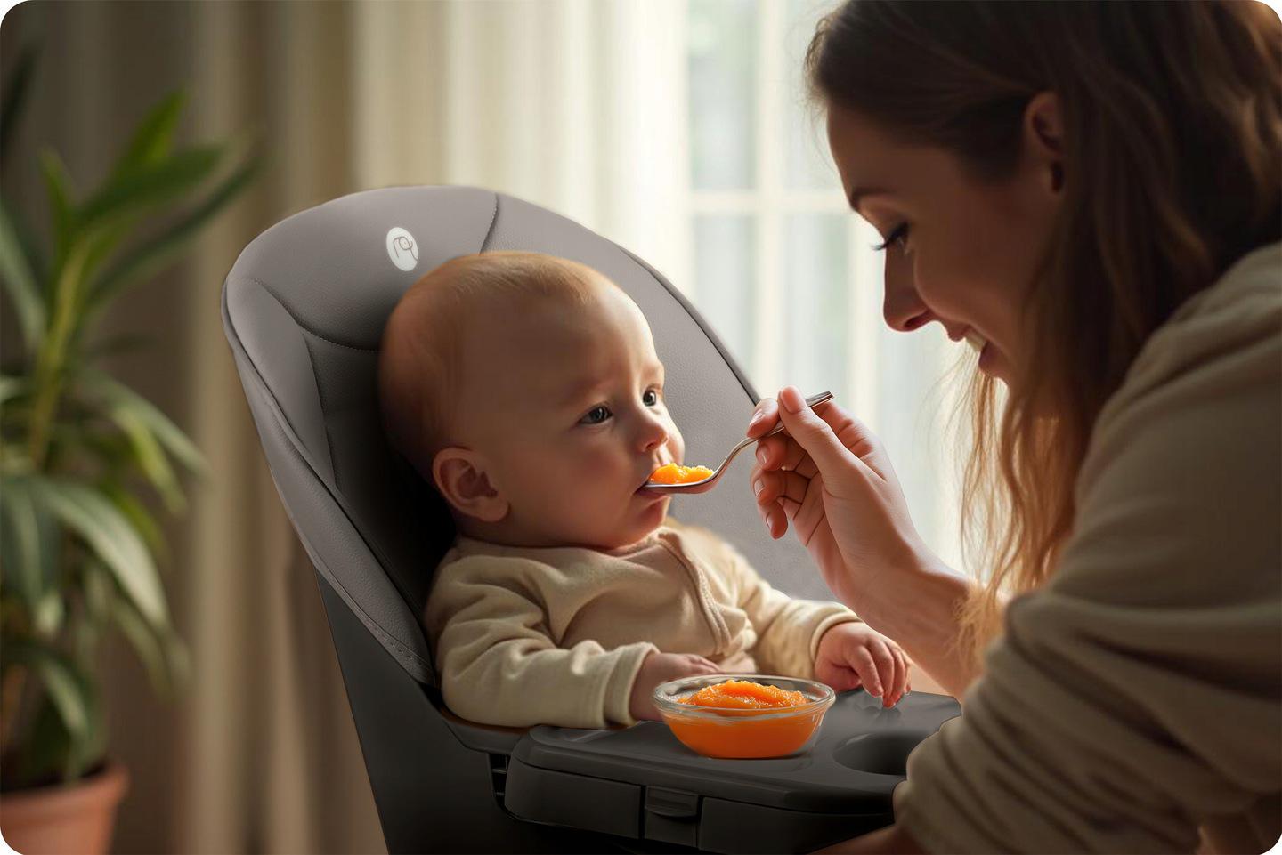 Стульчик для кормления Nukido Tilo 3в1 Серо-черный (701000) - фото 11