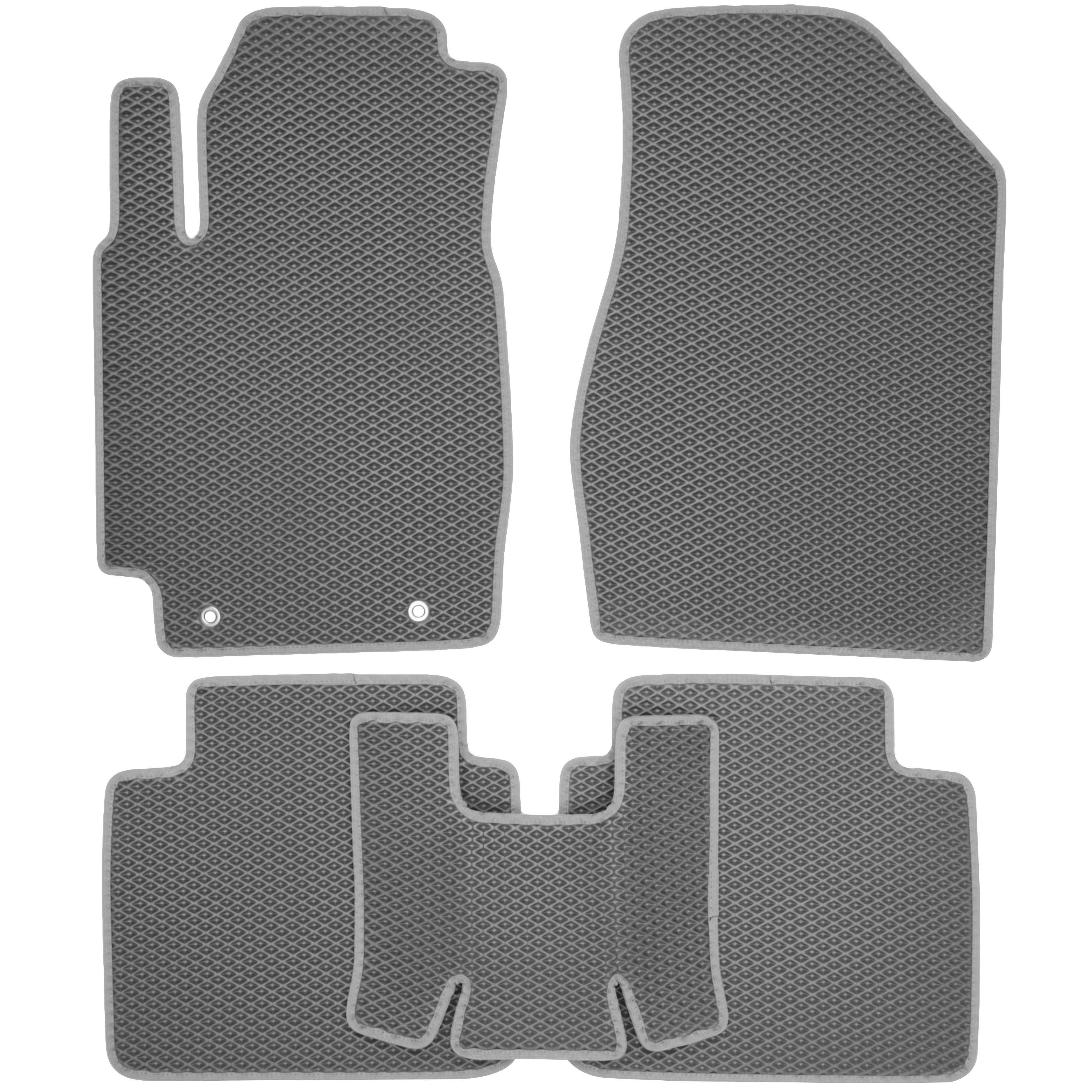 Коврики в салон Kinetic для Toyota Camry V30 2002-2006 EVA-полимерные Серый (164678)