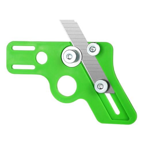 Трафарет-ніж для точного обрізання ПВХ-кромки прямий кут/меблевий куточок (1477-e83f2)