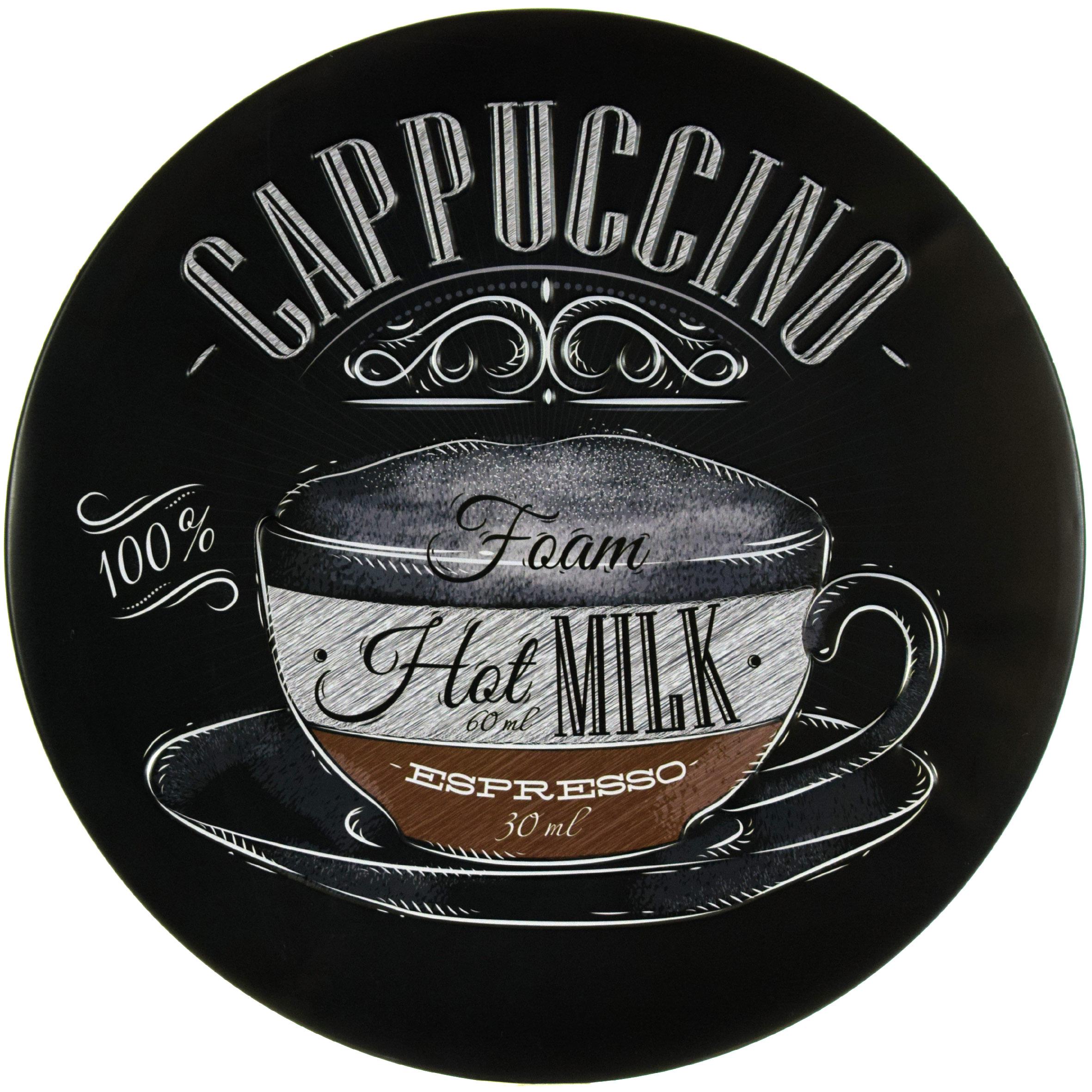 Табличка металева Капучино/Cappuccino кругла 30 см Табличка металева Капучино/Cappuccino кругла 30 см