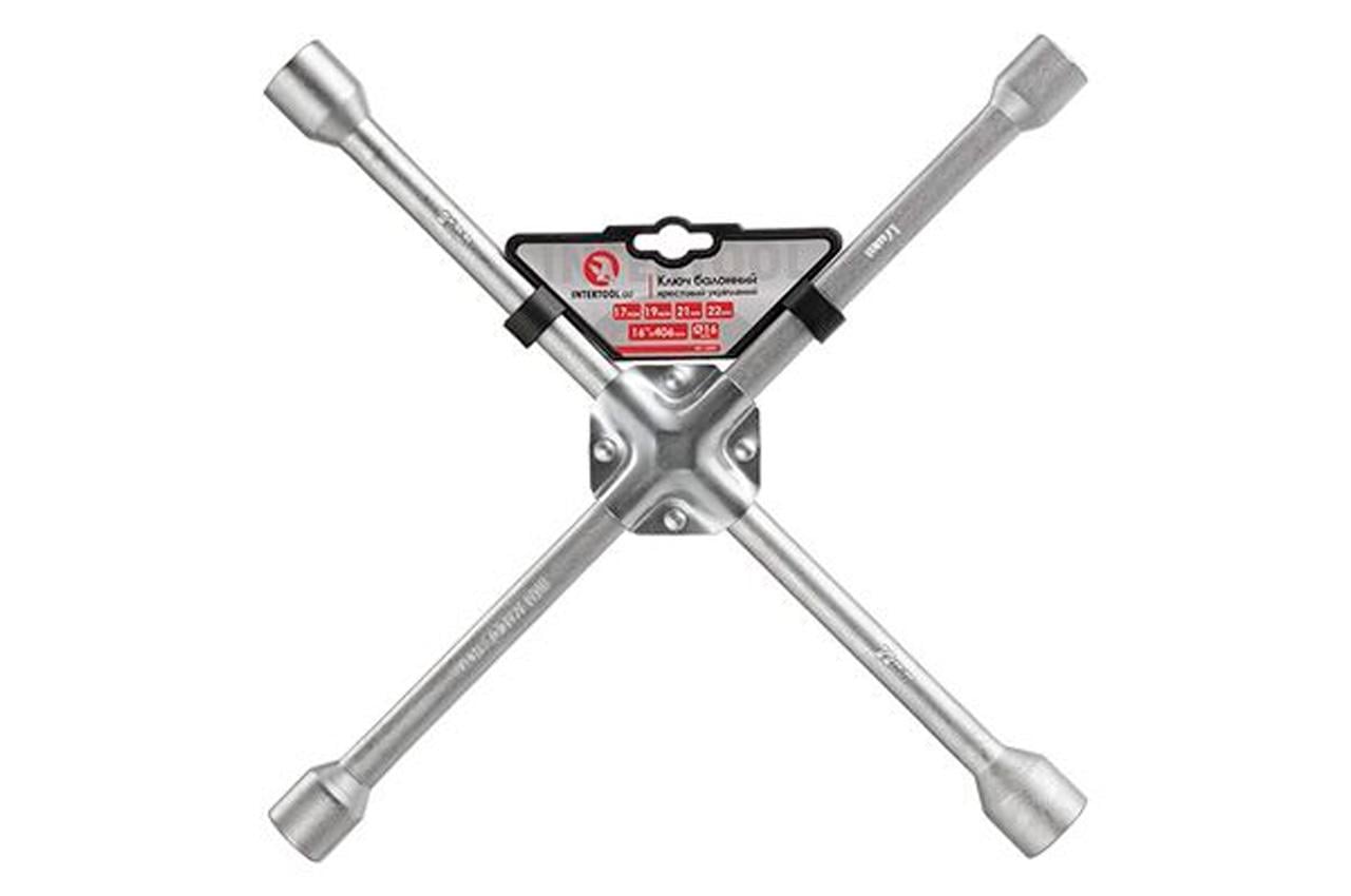 Ключ балонний хрестовий Intertool 17 x 19 x 21 x 22 мм (HT-1597)