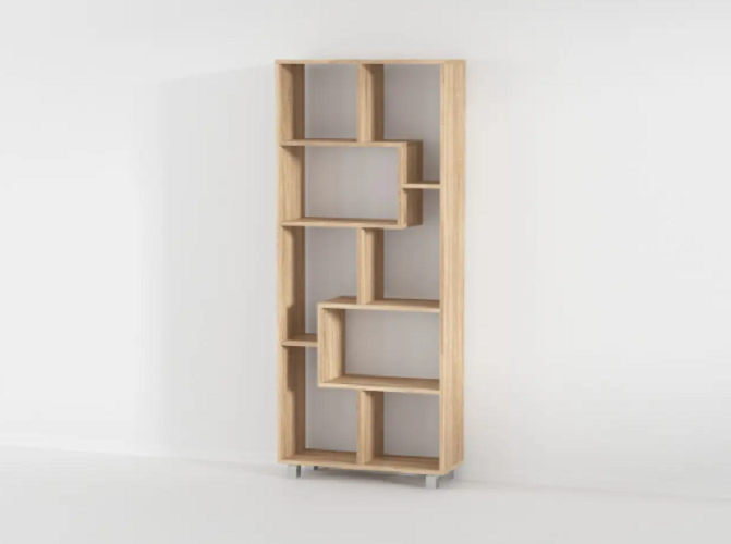 Стеллаж для книг и декора Дуб сонома (Р76Б) Стеллаж для книг и декора Дуб сонома (Р76Б)