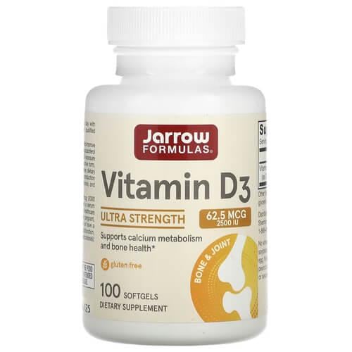 Витамин D Jarrow Formulas Vitamin D3 2,500 IU 100 жидких капс. (JRW-29042)
