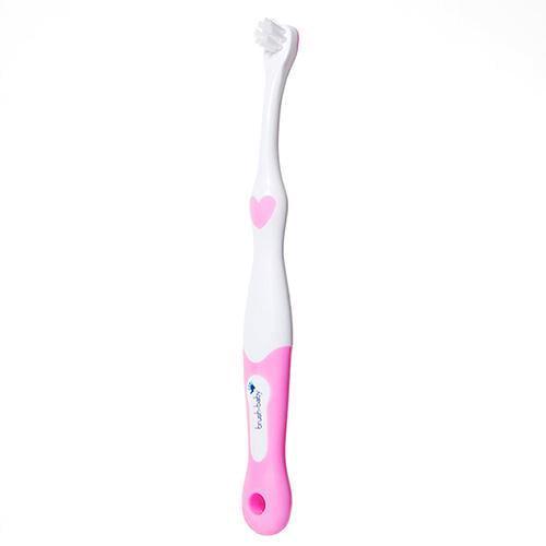 Зубная щетка детская Brush-Baby FirstBrush от 0 до 18 месяцев 2 шт. Розовый (1657)