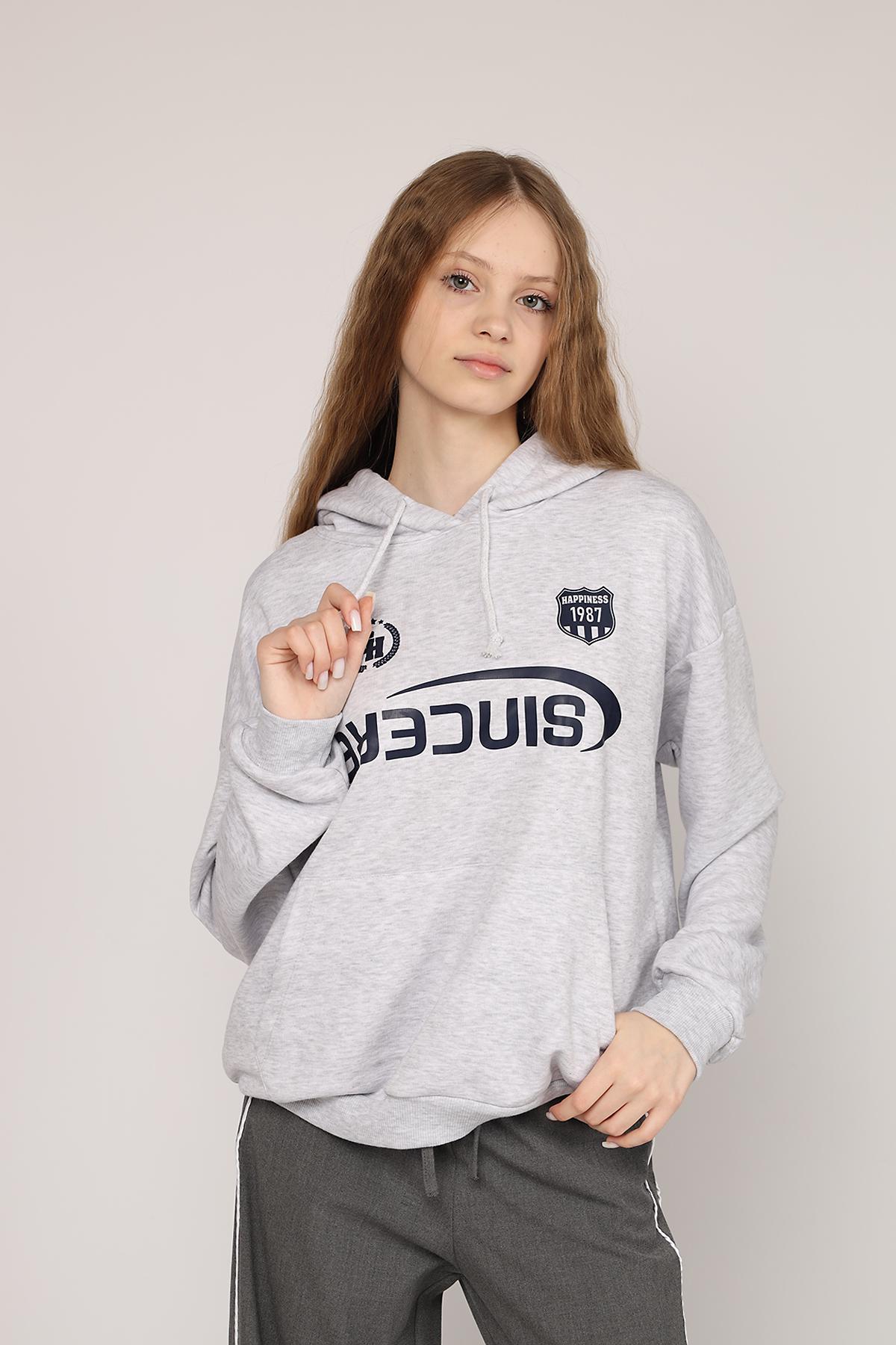 Худі жіночий р. 44 Сірий (SKT001047367) - фото 2