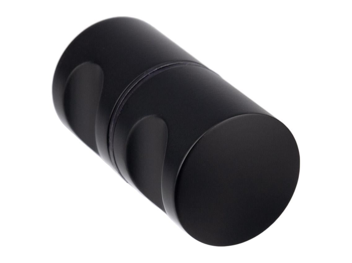 Ручка-кноб кругла Giff Glass 246 Чорний матовий (25233675)