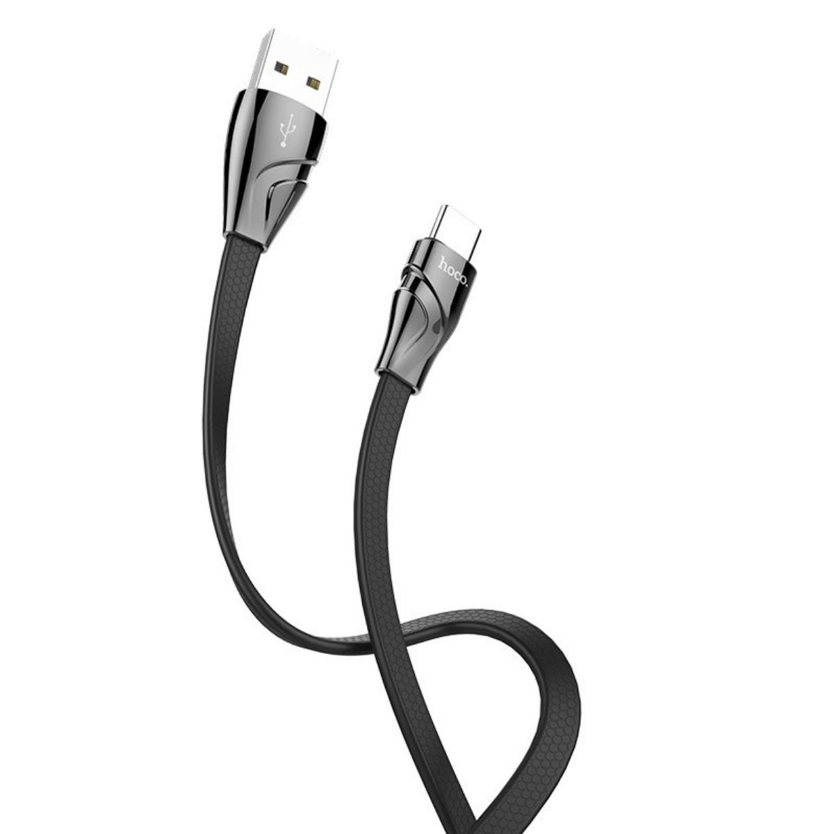 Кабель Hoco U57 Twisting charging data cable for Type-C Black