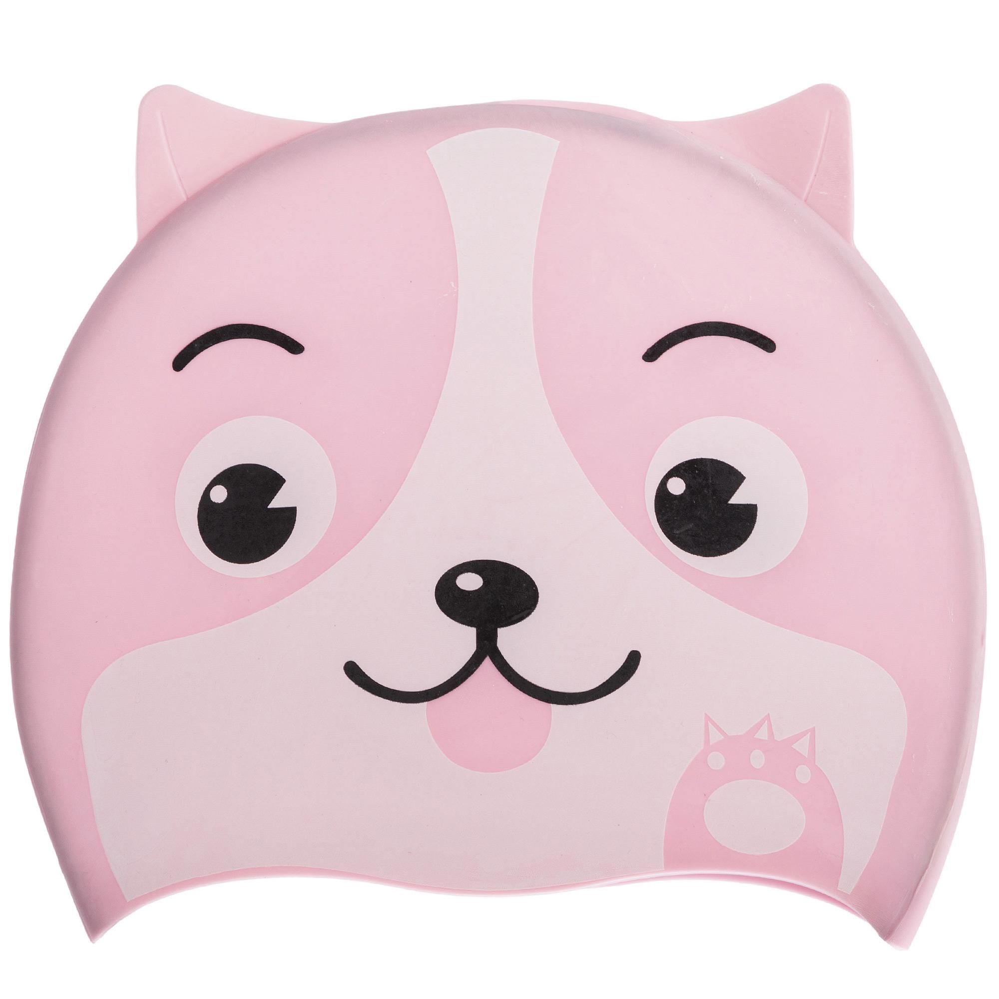 Шапочка для плавания детская SP-Sport Животные Розовый (PL-1824)