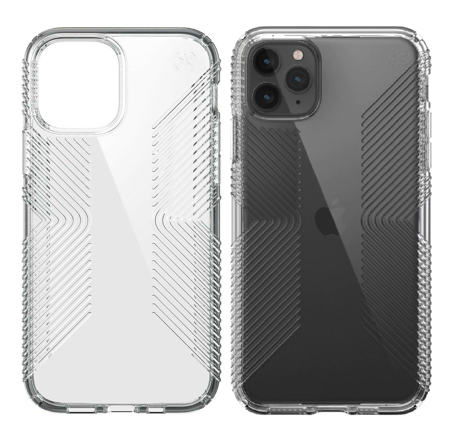 Чехол прозрачный противоударный с антимикробным покрытием Speck Presidio Clear Grip для Iphone 11 Pro (5.8") Crystal