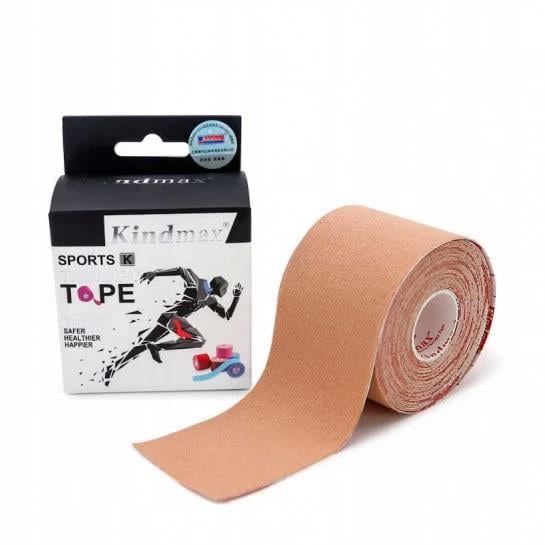 Тейп кинезиологический Kindmax 5 см х 5 м Телесный (ДА-00044)