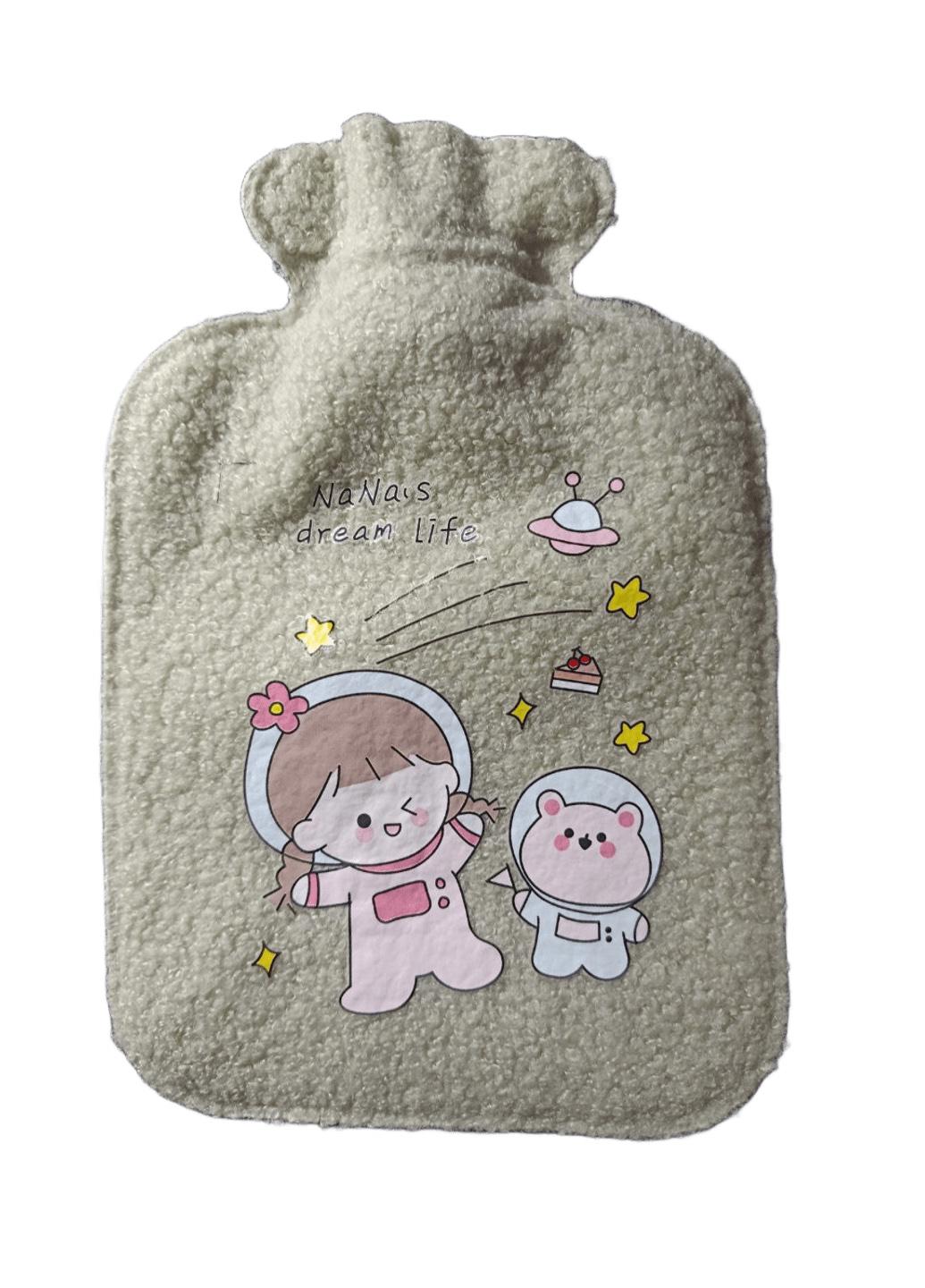 Водка грелка Laska Sweet искусственная шерсть тедди 550 мл 22x14,5 см Оливковый (32146)