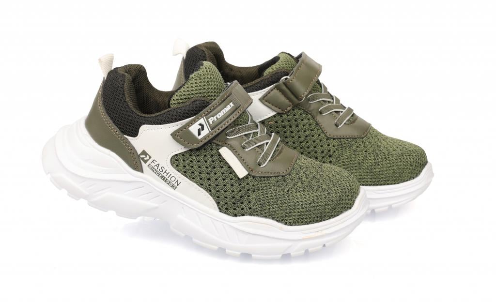 Кроссовки для мальчиков 1615-1 в сетку р. 35 Зеленый