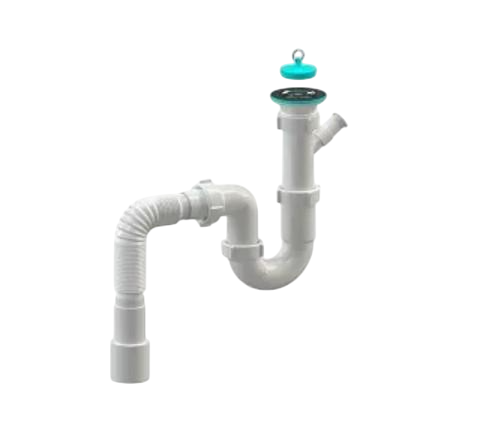 Сифон для мойки SoloPlast Н0110 пластик Белый (SQ-1003945)