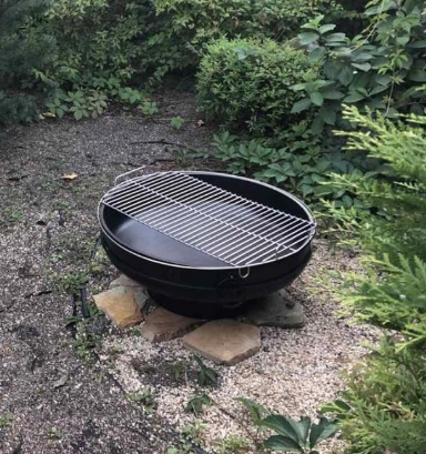 Решітка-гриль відкрита для чаші з кільцями d 80 см (32692374)