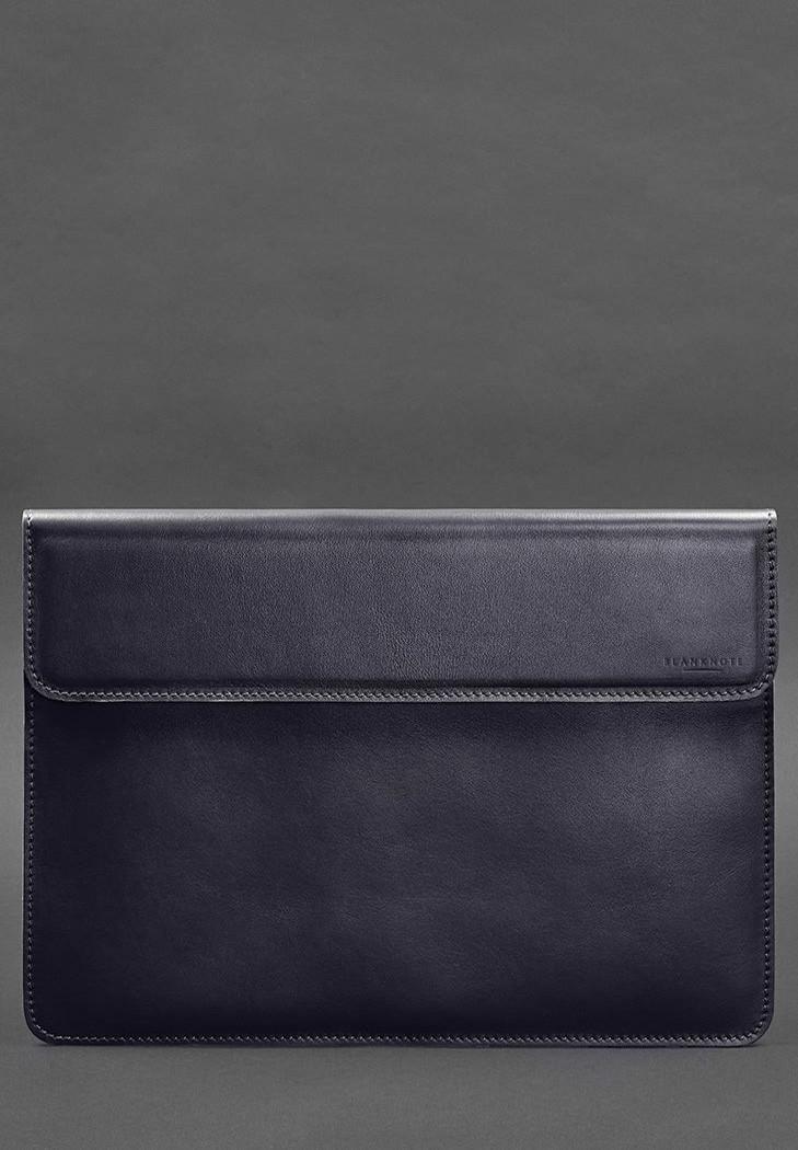 Чохол-конверт шкіряний на магнітах для MacBook Pro 16" Темно-синій (A-028899) - фото 2