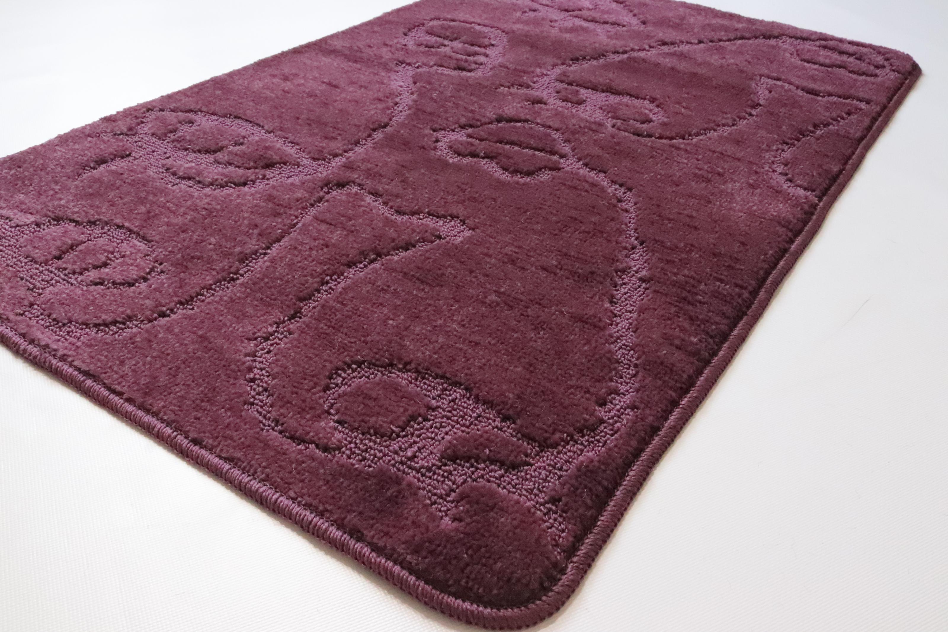 Набор ковриков для ванной и туалета Vonaldi 100x60/50x60 см Violet (10567) - фото 4 Набор ковриков для ванной и туалета Vonaldi 100x60/50x60 см Violet (10567) - фото 4