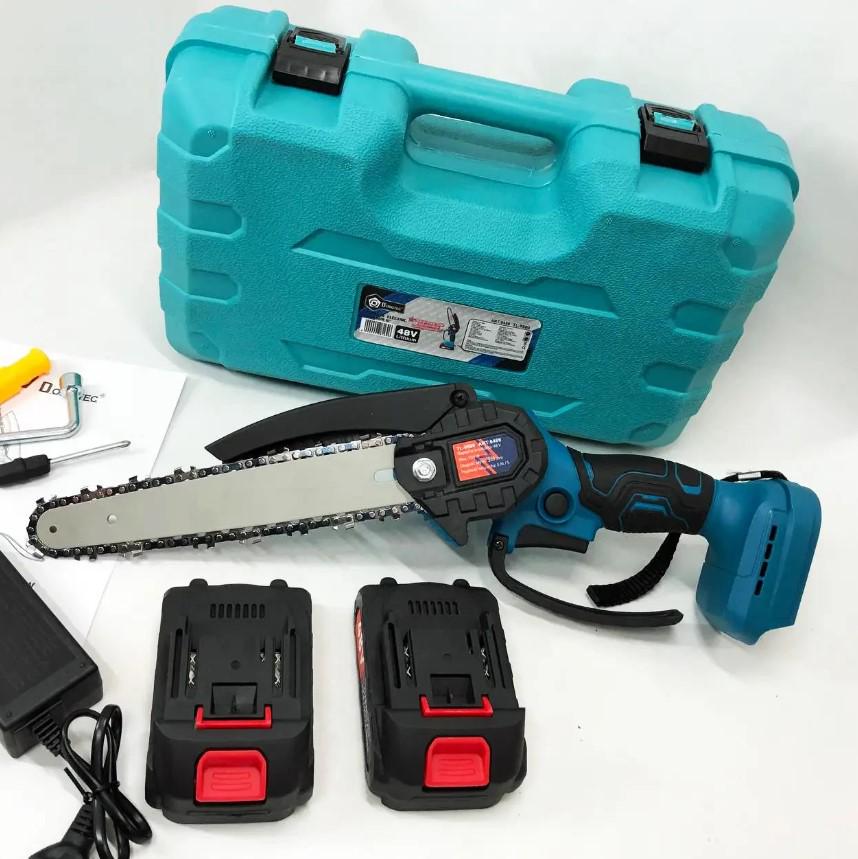 Минипила портативная Domotec 24V с двумя аккумуляторами и кейсом 6'' Синий (2104618704) - фото 10 Минипила портативная Domotec 24V с двумя аккумуляторами и кейсом 6'' Синий (2104618704) - фото 10