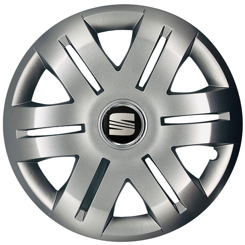 Колпаки SJS с логотипом Seat 406 R16 4 шт. Серебряный (31008593)
