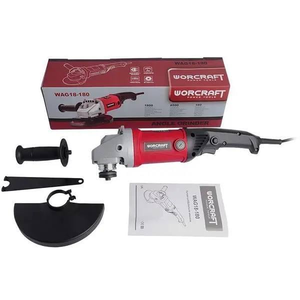 Шлифмашина угловая Worcraft WAG18-180 - фото 4 Шлифмашина угловая Worcraft WAG18-180 - фото 4