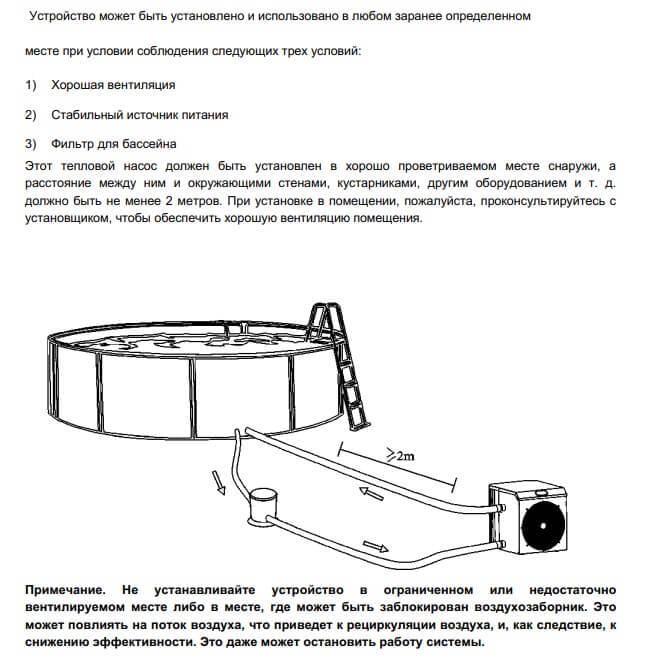 Тепловой насос Fairland SHP05 8-18 м.куб 58 кВт для каркасных бассейнов 32/38 мм - фото 5