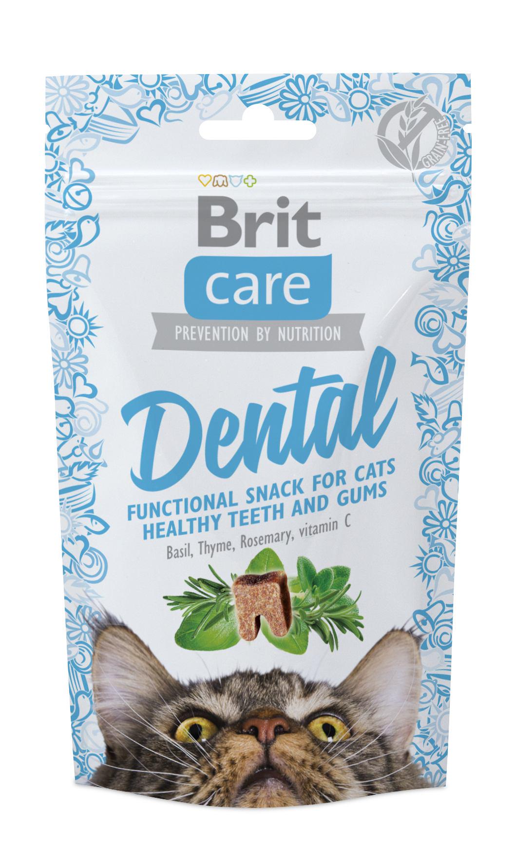 Лакомство Brit Care Dental для кошек для здоровья зубов с индейкой 50 г (111263/1371) Лакомство Brit Care Dental для кошек для здоровья зубов с индейкой 50 г (111263/1371)