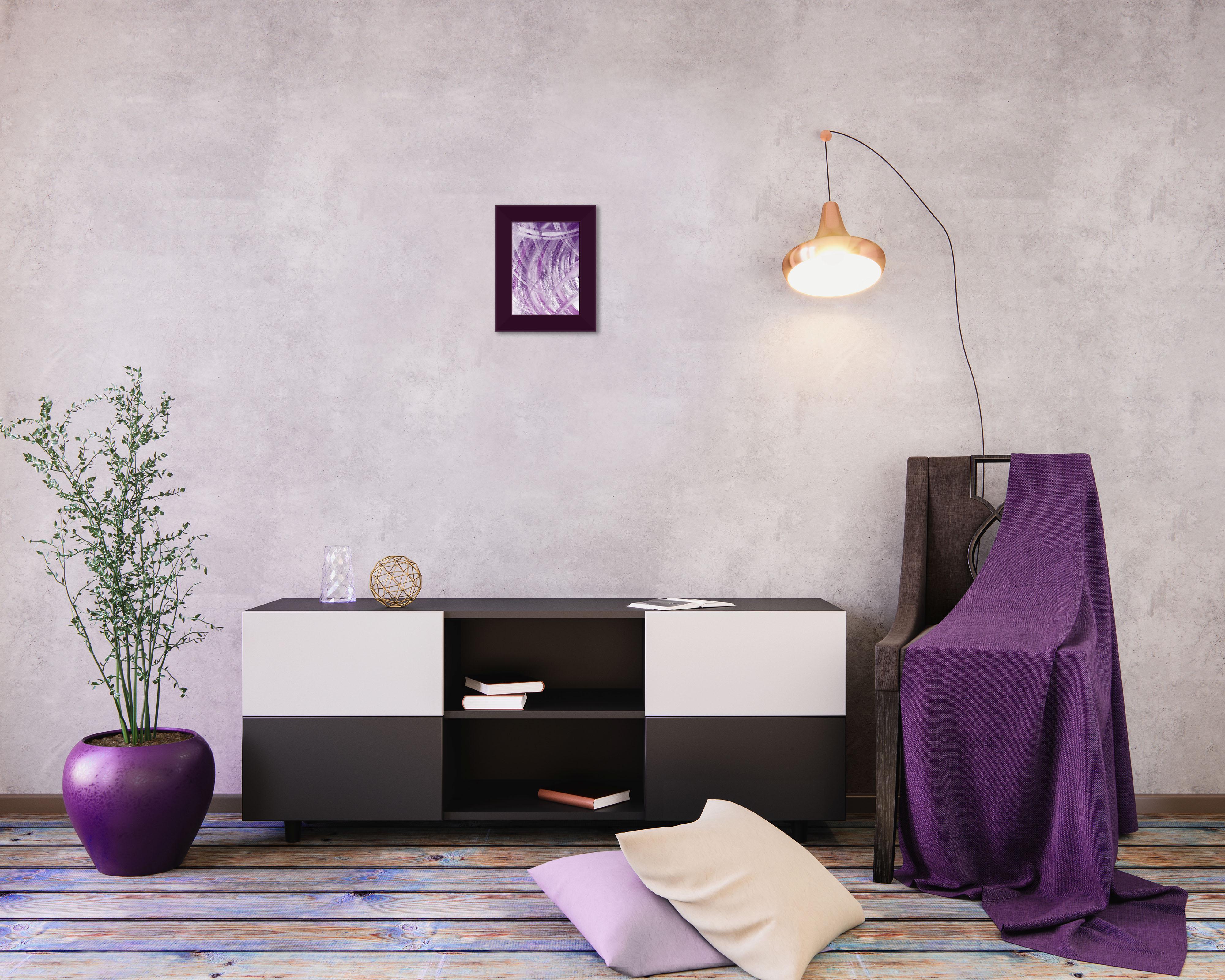 Фоторамка деревянная EmojiFrame 13х18 см AH3322-02 пластиковое стекло 0,8 мм Фиолетовый - фото 5