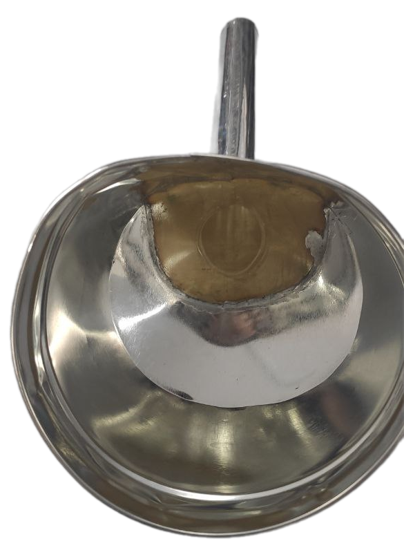 Лійка металева для ДП з латунною сіткою носик косий d 25 мм (020436Д1) - фото 2