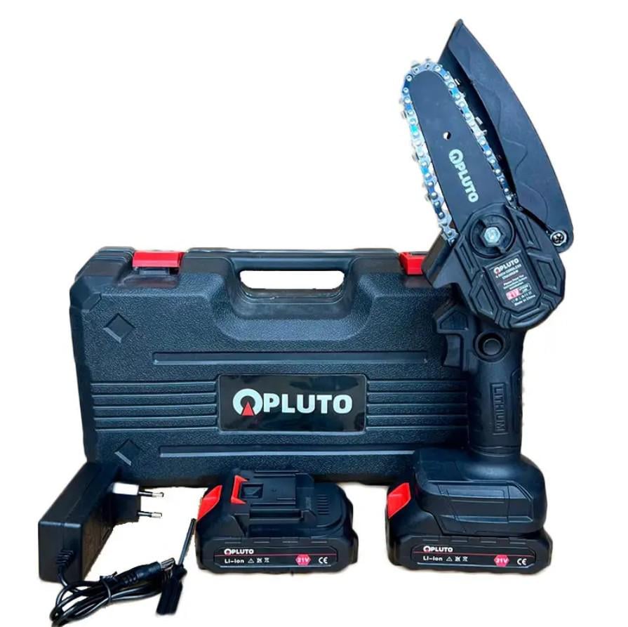 Электропила аккумуляторная цепная с 2 аккумуляторами 21 V Li-ion 4" Pluto (157) Электропила аккумуляторная цепная с 2 аккумуляторами 21 V Li-ion 4" Pluto (157)
