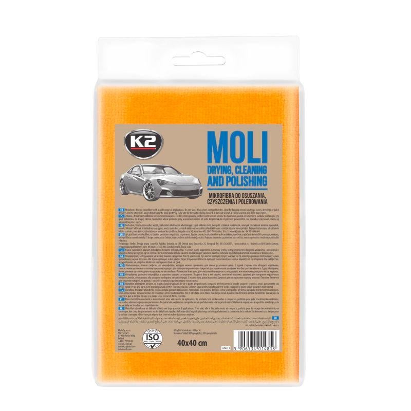 Серветка K2 MOLI для догляду за авто 40х40 см (M433)
