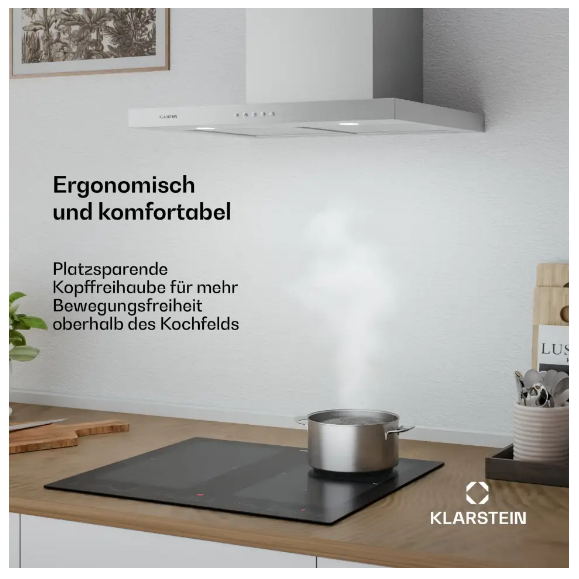 Витяжка для кухні KLARSTEIN Limelight з підсвічуванням 60 см 600 м3/год 75 Вт (10034976) - фото 2