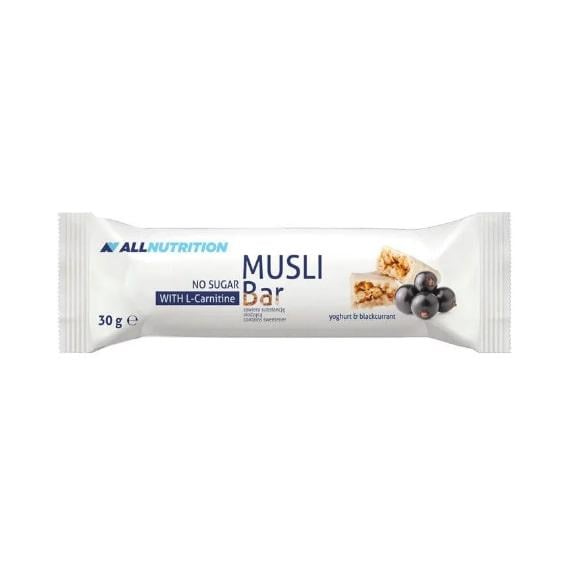 Углеводный батончик All Nutrition Musli Bar L-carnitine 30 г Black Currant Углеводный батончик All Nutrition Musli Bar L-carnitine 30 г Black Currant