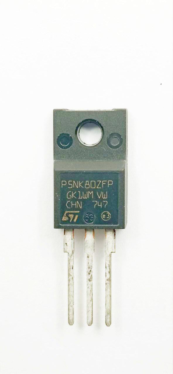 Транзистор STP5NK80ZPF 5A 800V TO-220F (28445)