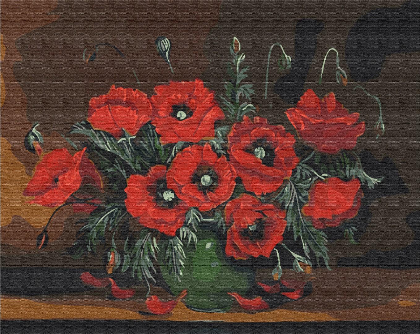 Картина по номерам Brushme Натюрморт с маками 40x50 см (BS51397)