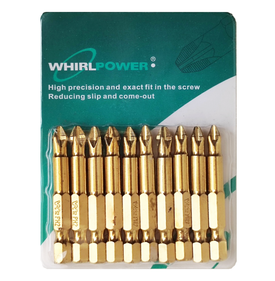 Біти WirlPower титан PH2х50 мм 10 шт. (51527)