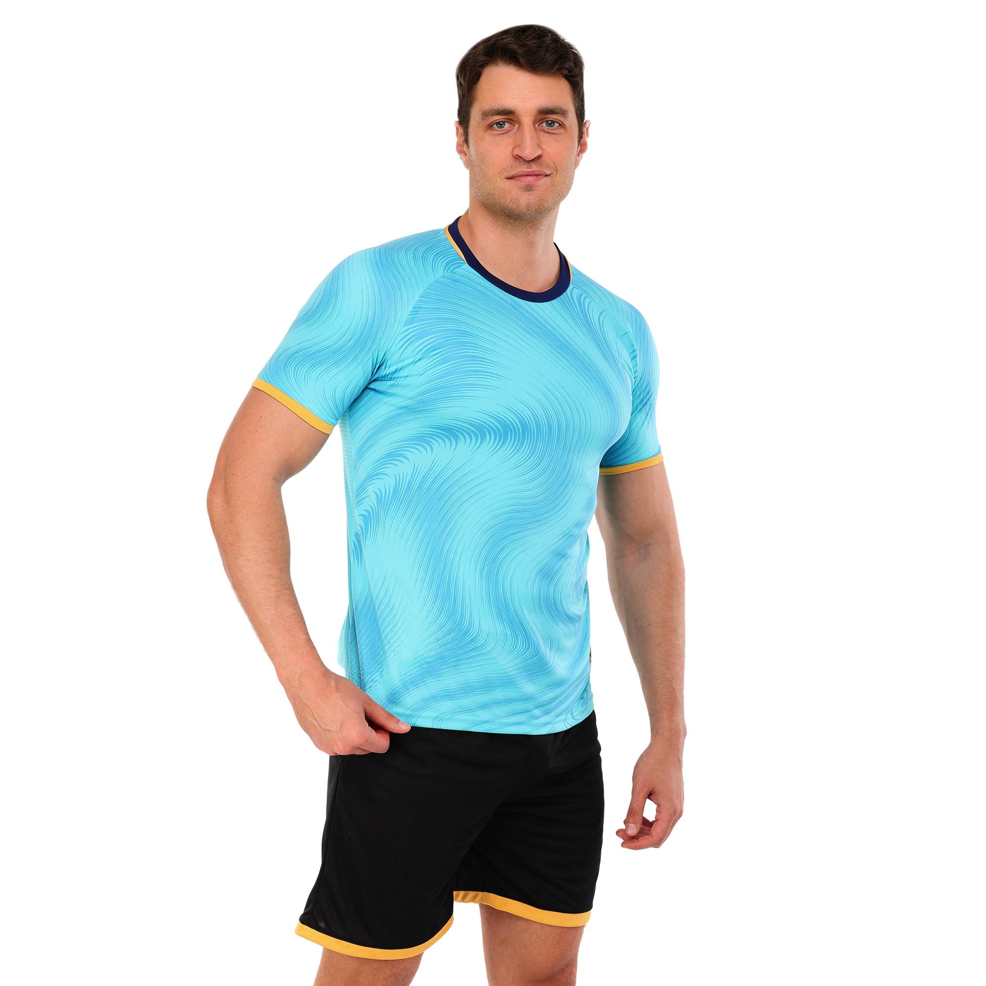 Форма футбольная комплект футболка и шорты Lingo D8866 4XS Голубой-черный (D8866_Голубой-черный_4XS)