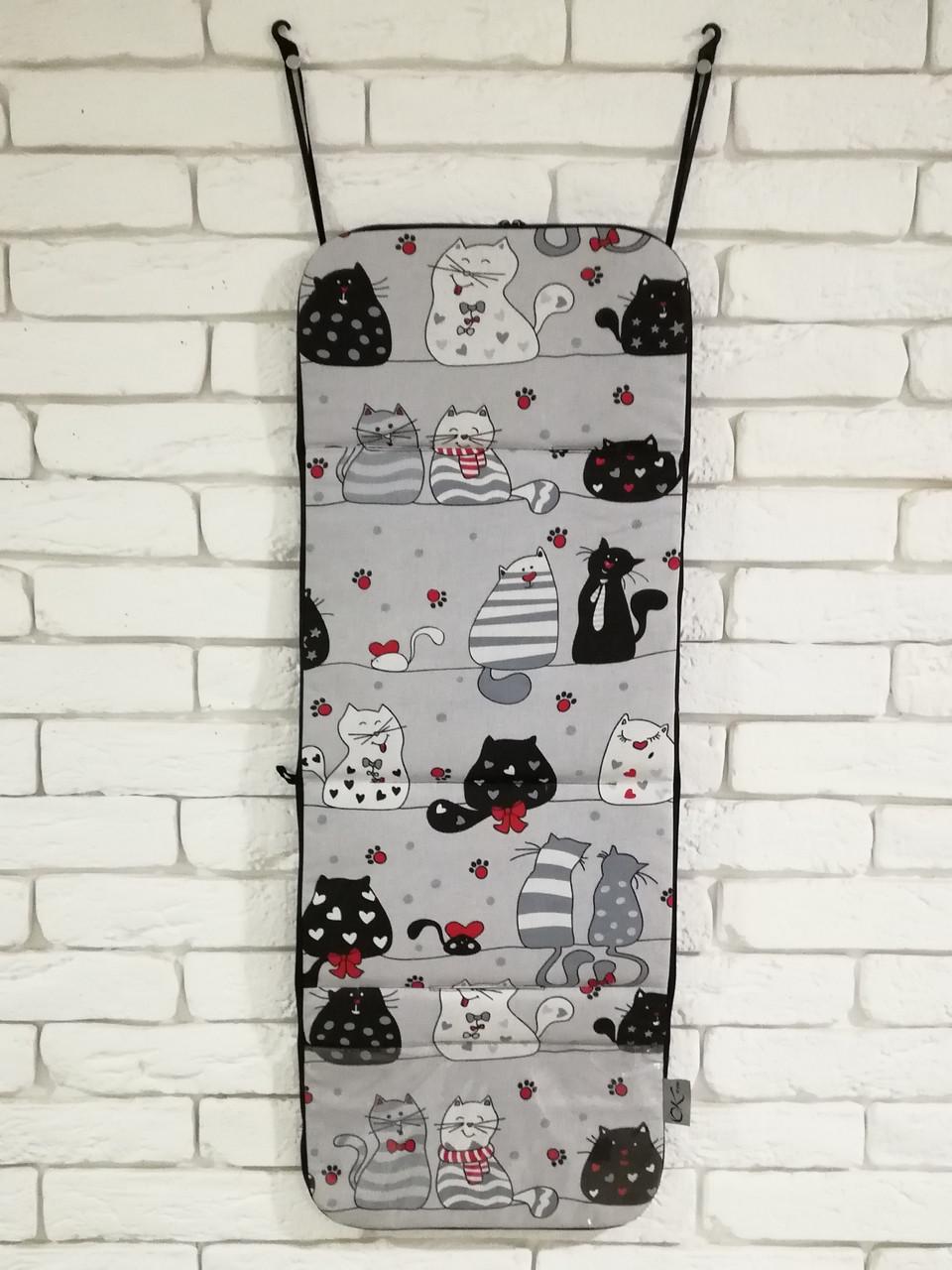 Матрас в коляску Ok Style Котики Красный