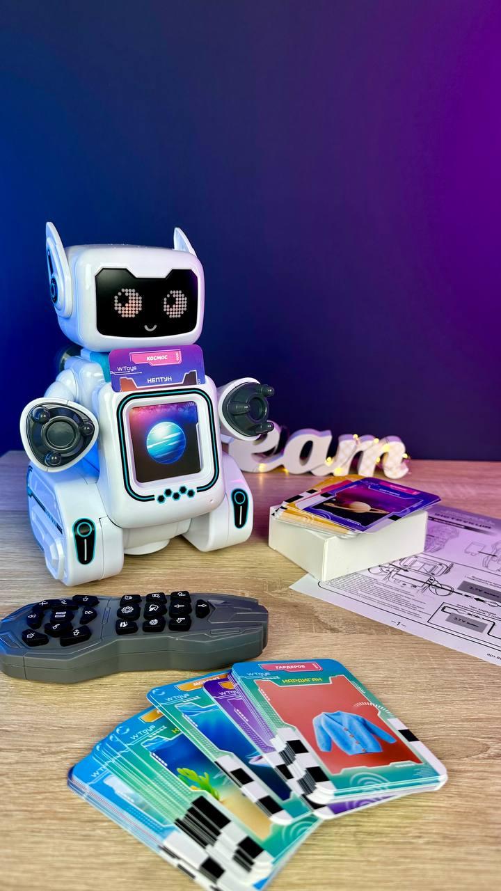 Робот-картридер на радиоуправлении WToys РобоДруг 89610 123 карточки/246 изображений/сказки/песни/истории/сенсорная кнопка украинская озвучка (168349) - фото 3 Робот-картридер на радиоуправлении WToys РобоДруг 89610 123 карточки/246 изображений/сказки/песни/истории/сенсорная кнопка украинская озвучка (168349) - фото 3