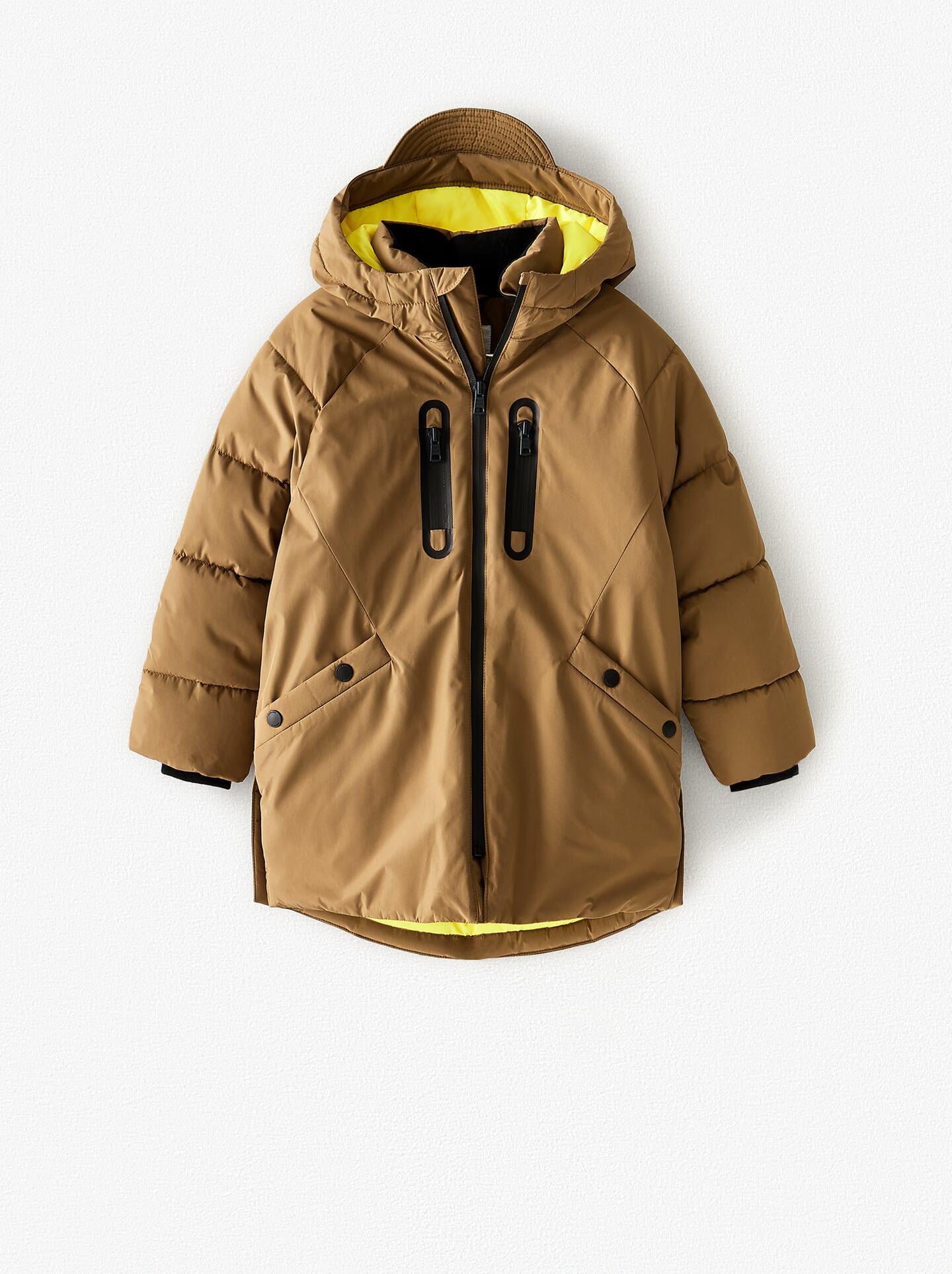 Куртка зимняя для мальчика Zara 140 см Коричневый (1792700700)