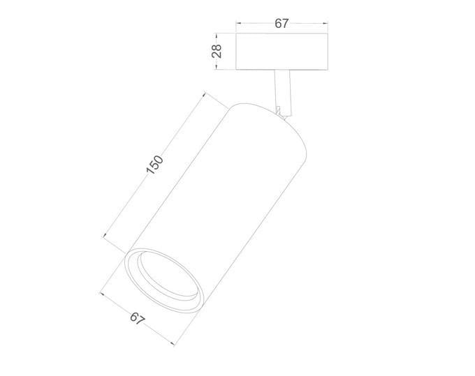 Cвітильник Iterna Alta spot GU10 Темний ясен (L W086) - фото 8