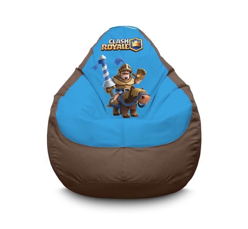 Кресло мешок iPuff Clash Royale Rider Оксфорд XXL 90х125 см Коричневый