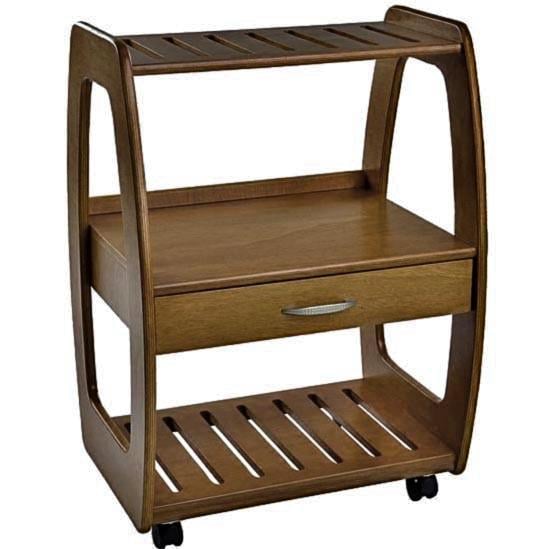 Этажерка для ванной из дерева на колесиках Тулистер Корица (АБТ-008433)