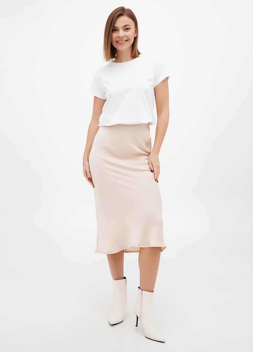 Юбка женская р. 44 Бежевый (275882-44)