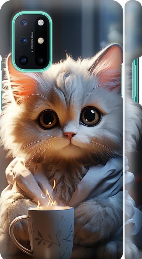 Чехол на OnePlus 8T White cat (5646m-2113-42517) Чехол на OnePlus 8T White cat (5646m-2113-42517)