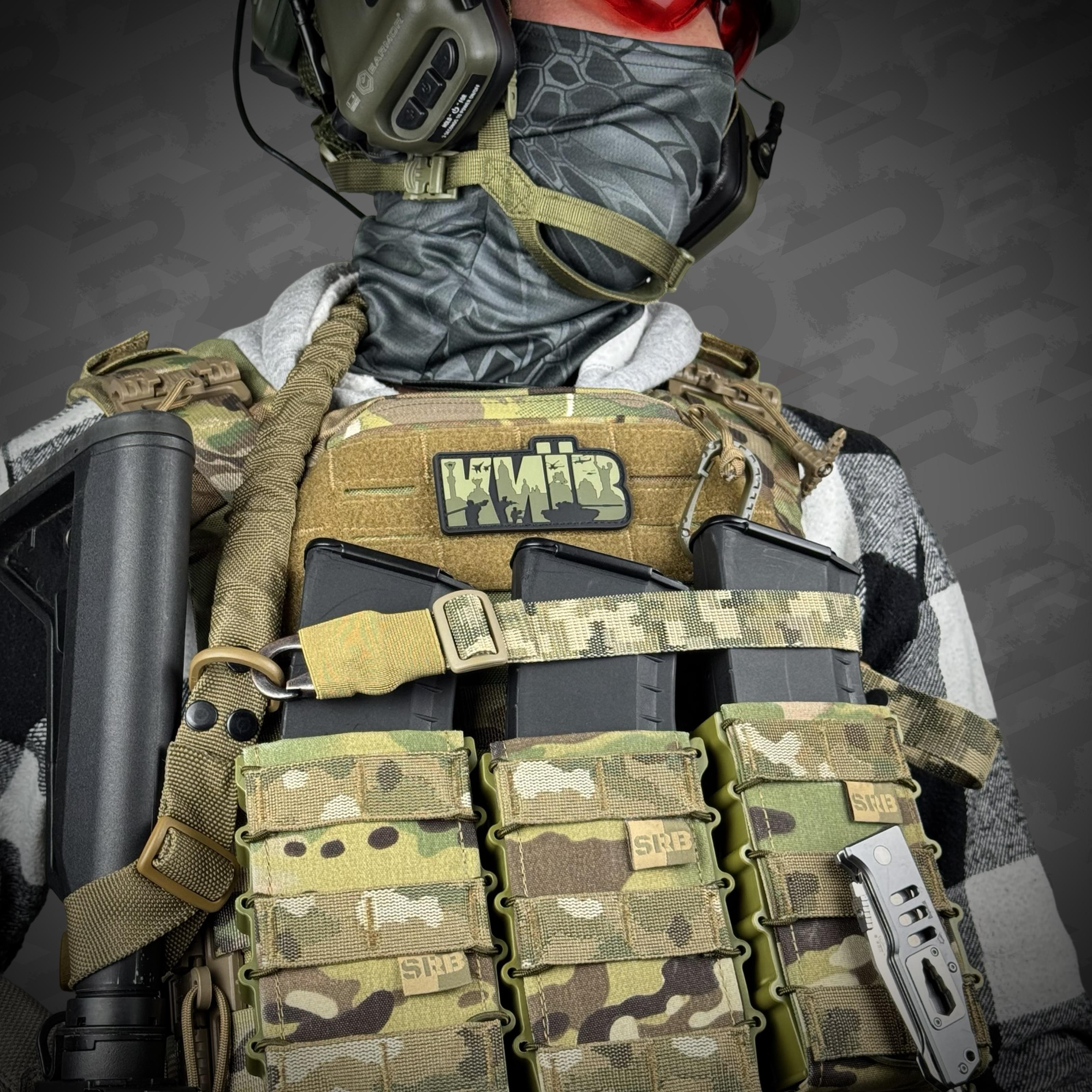 Ремень оружейный одно/двухточечный эластичный Ragnarok FORSETI Пиксель - фото 5