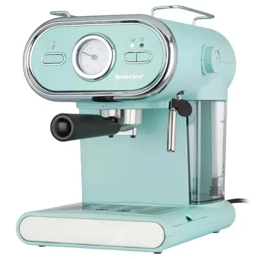 Кофеварка эспрессо SilverCrest SEM 1100 D3 рожковая 15 бар 1 л Мятный Кофеварка эспрессо SilverCrest SEM 1100 D3 рожковая 15 бар 1 л Мятный