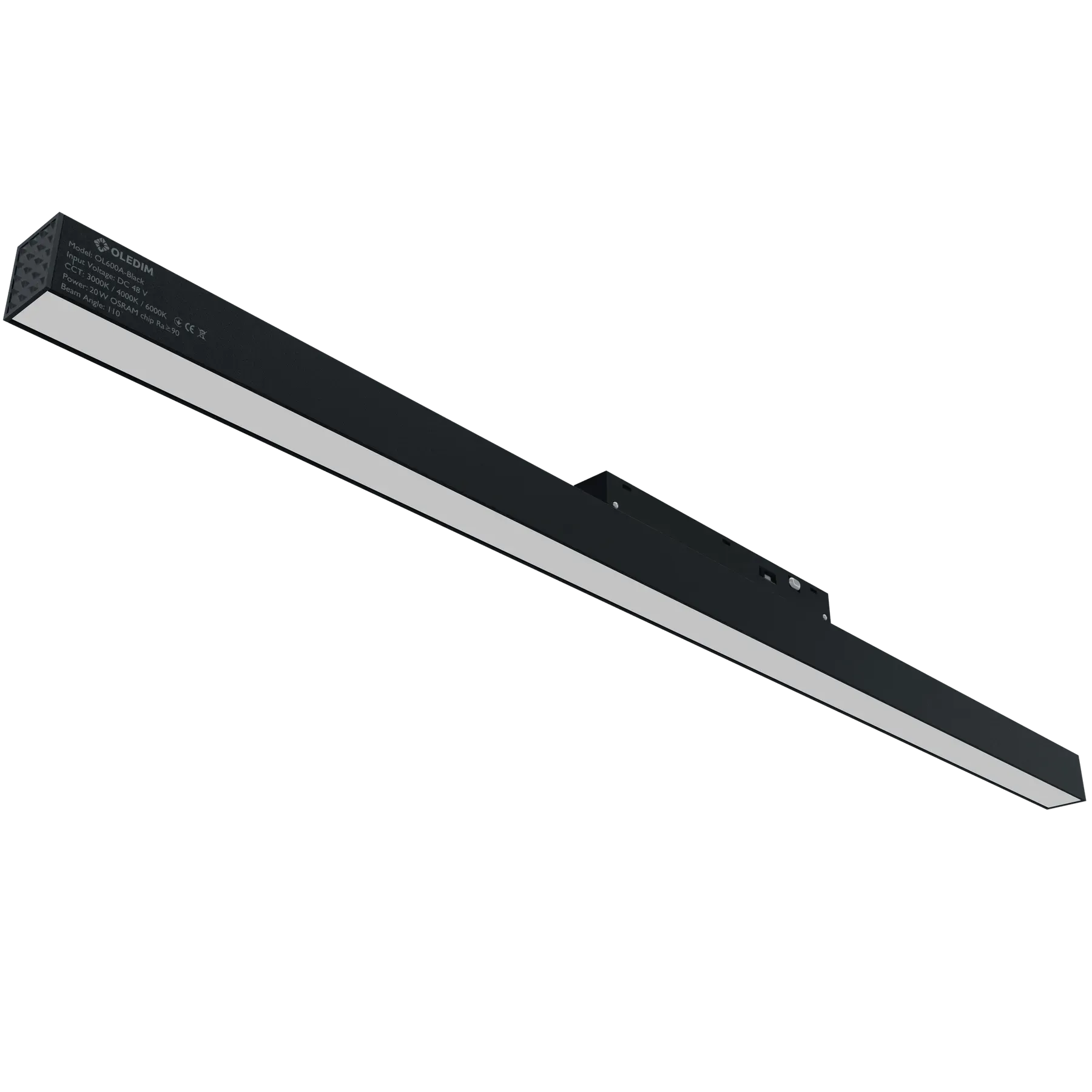 Светильник трековый магнитный OL600 20W 3000K Черный (33026098)